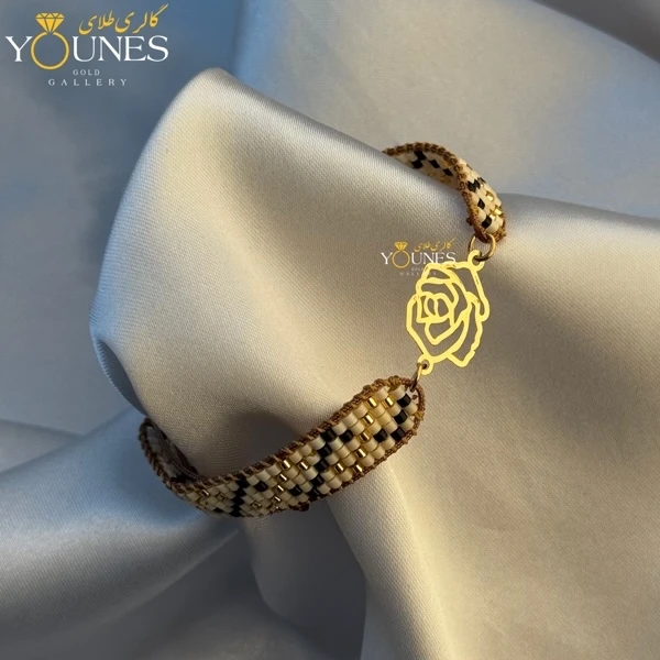 تصویر دوم دستبند میوکی رز طلا